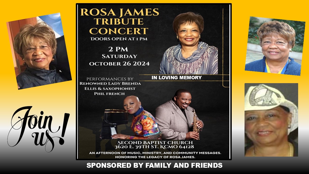 Family and Friends remember the work of the
Late Rosa James with stories, songs and praise to God
