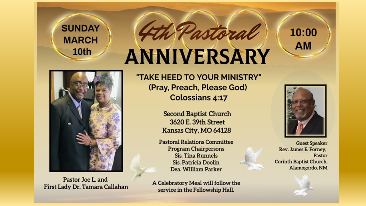 Guest Speaker: Rev. James E. Forney
Corinth Baptist Church
Alamogordo, NM
Text: Colossians 4:17
